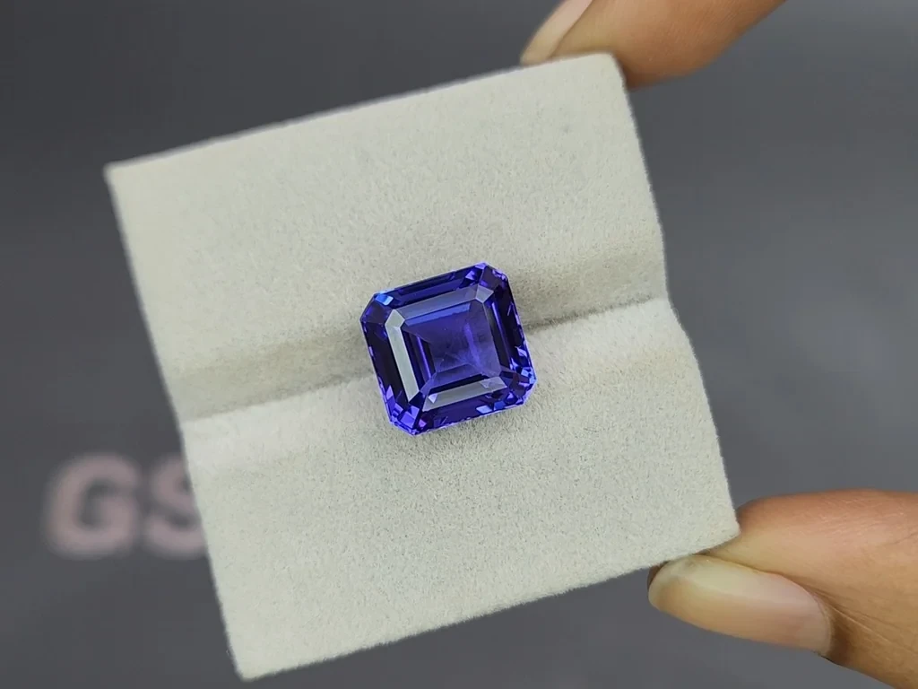 Tanzanite asscher cut 9.60 carats, Tanzania Image №4