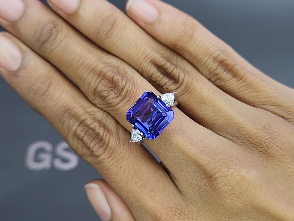 Tanzanite asscher cut 9.60 carats, Tanzania Image №5