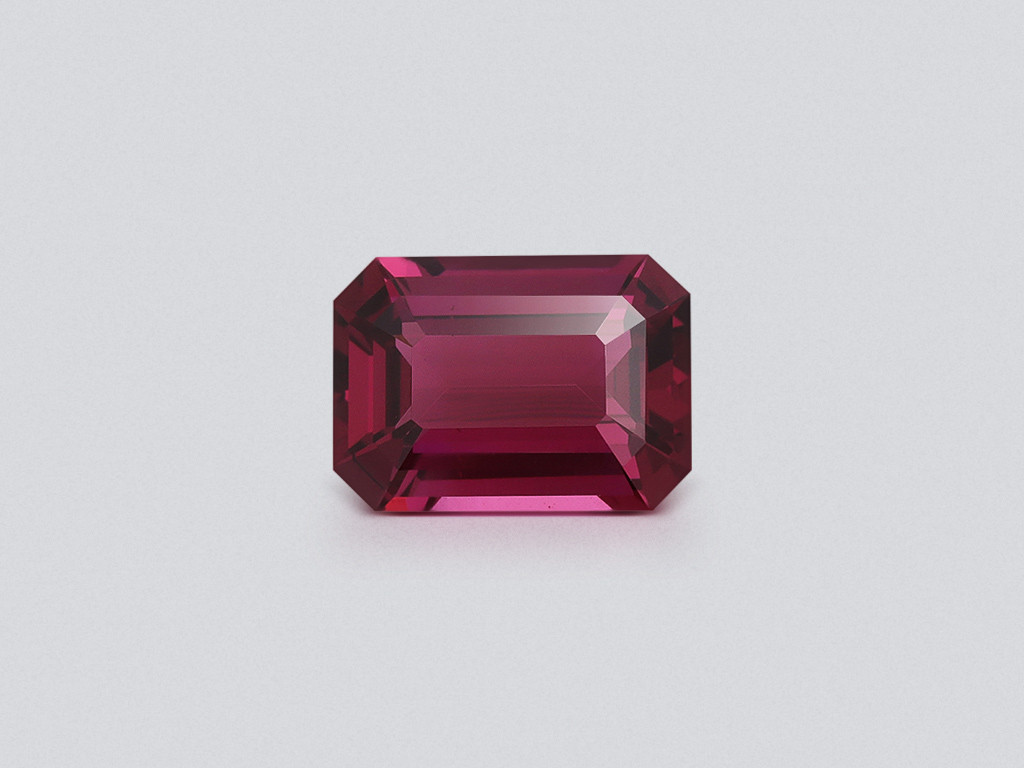 Garnet rhodolite octagon cut 4.28 carats, Tanzania Image №1