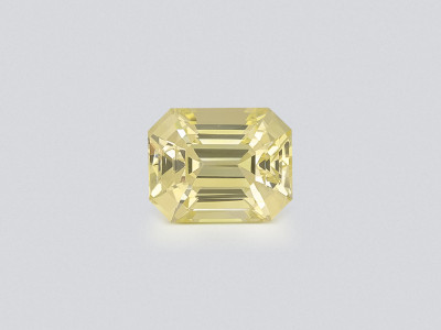 Unheated yellow sapphire octagon cut 3.18 carats, Sri Lanka photo