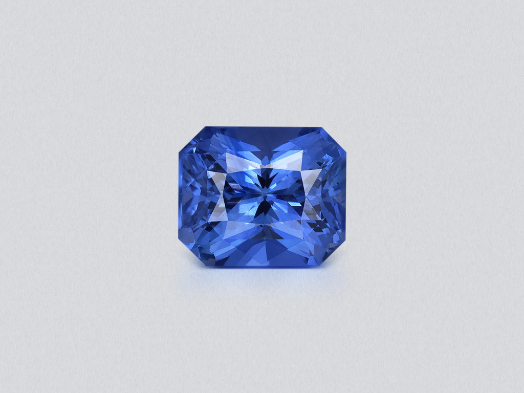 Radiant cut blue sapphire 1.65 carats, Sri Lanka Image №1