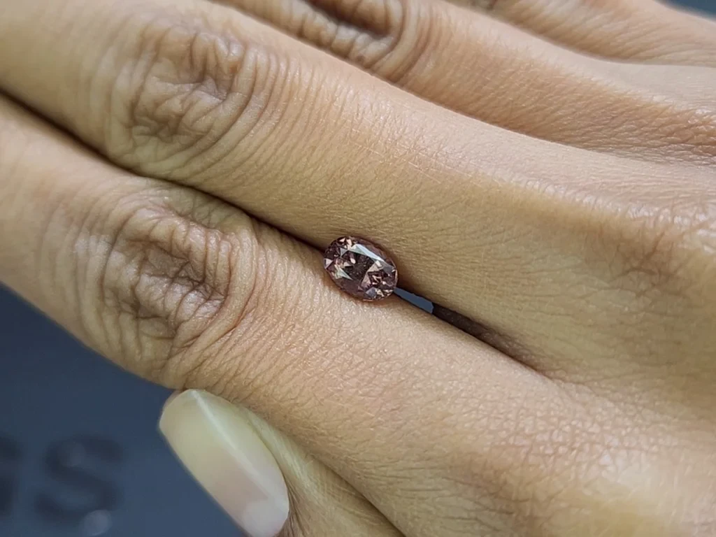 Garnet color change effect oval cut 1.27 carats, Tanzania Image №2