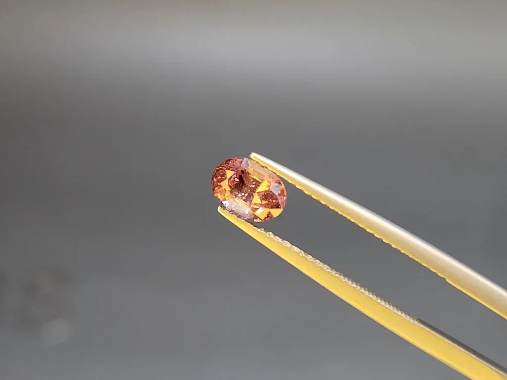 Garnet color change effect oval cut 1.27 carats, Tanzania Image №5