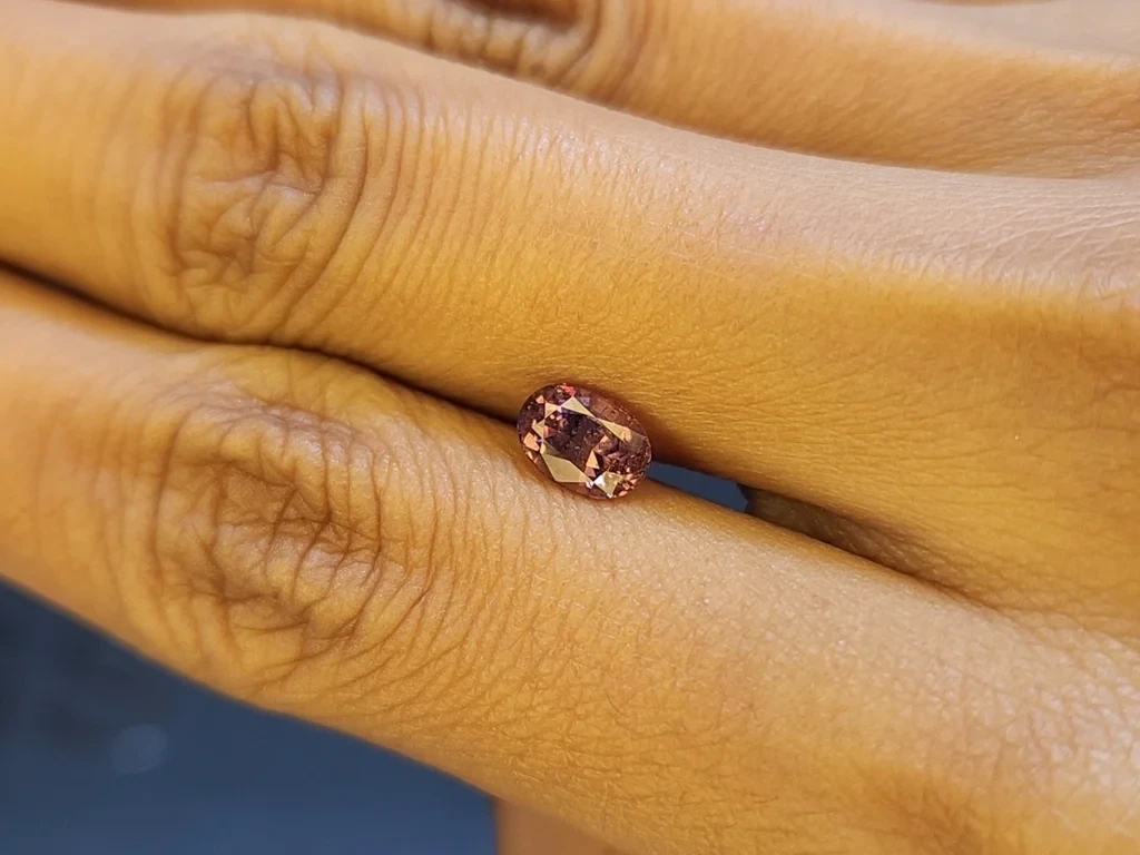 Garnet color change effect oval cut 1.27 carats, Tanzania Image №3