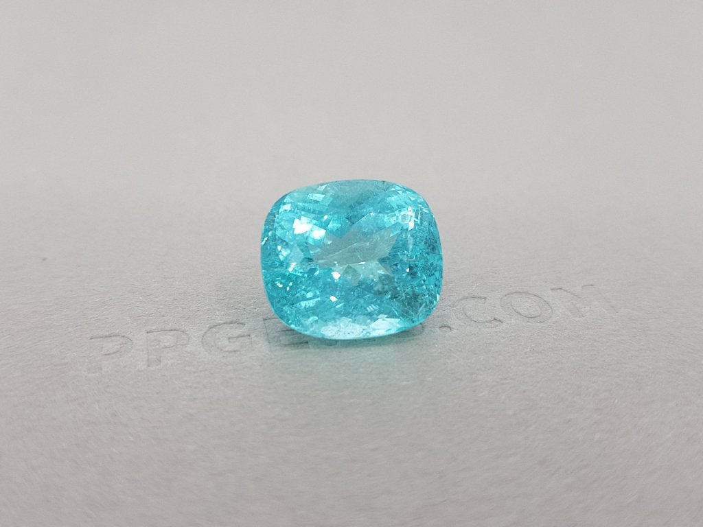 Bright cushion cut Paraiba tourmaline 10.01 ct, GIA Image №2