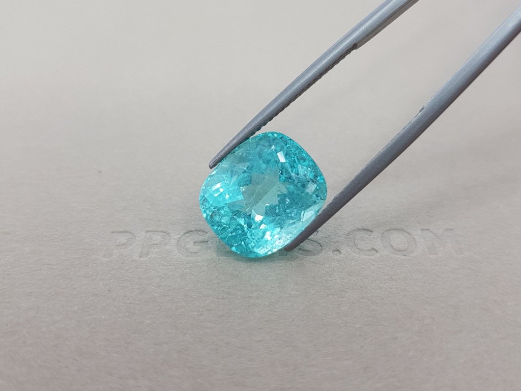 Bright cushion cut Paraiba tourmaline 10.01 ct, GIA Image №4