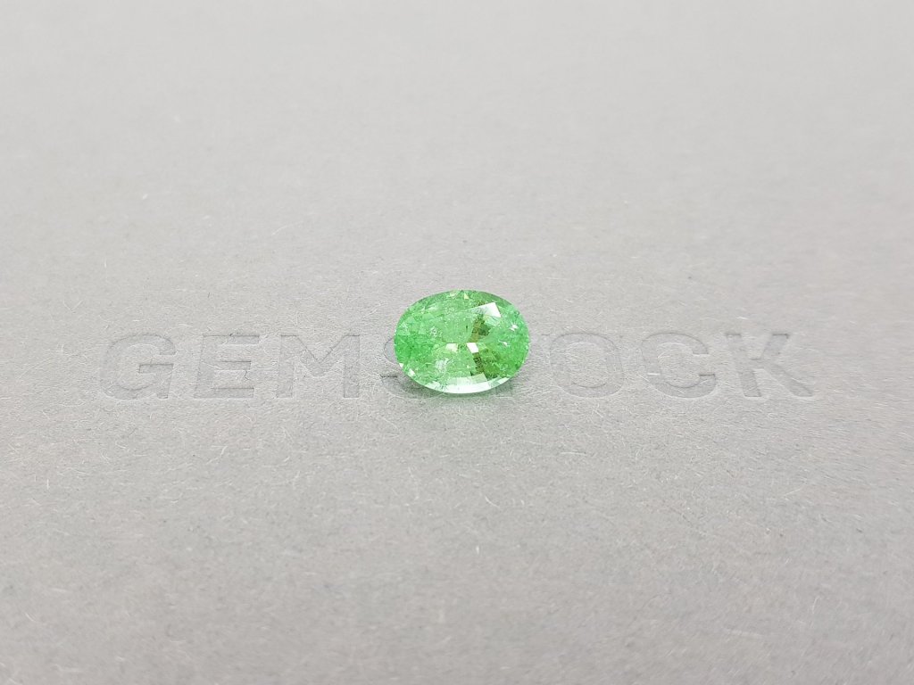 Paraiba tourmaline, neon green, oval cut, 2.27 ct, Mozambique Image №2