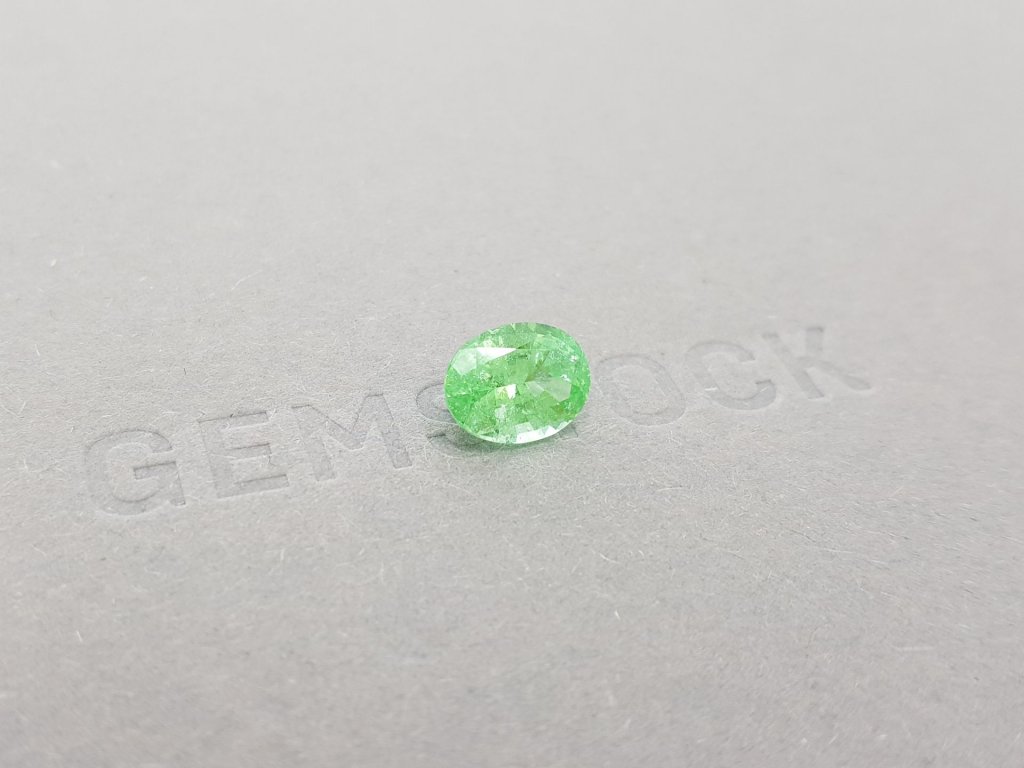 Paraiba tourmaline, neon green, oval cut, 2.27 ct, Mozambique Image №3