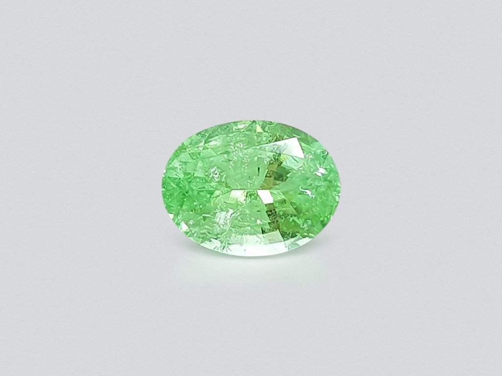 Paraiba tourmaline, neon green, oval cut, 2.27 ct, Mozambique Image №1