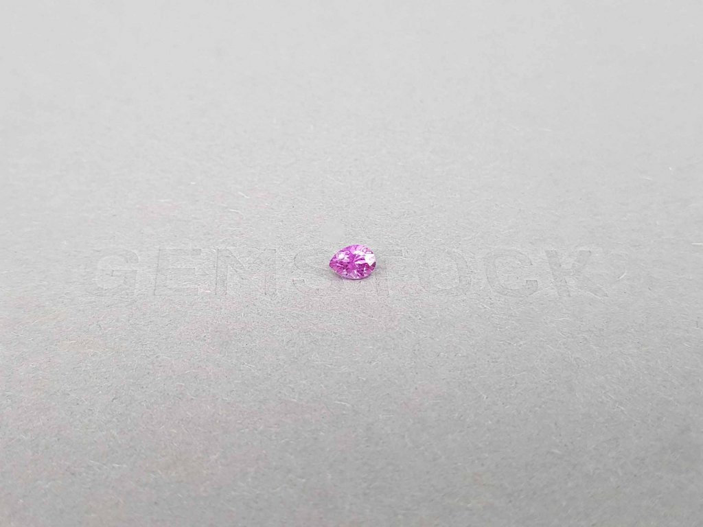 Intense pink pear cut sapphire 0.27 ct, Madagascar Image №1