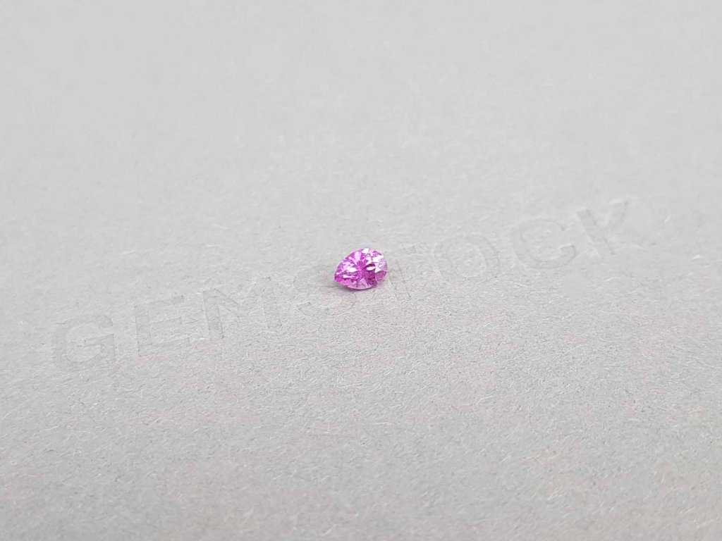 Intense pink pear cut sapphire 0.27 ct, Madagascar Image №2