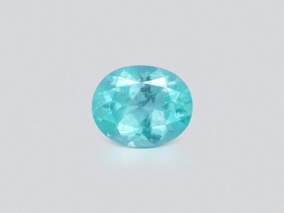 Neon blue Paraiba tourmaline in oval cut 0.78 carats, Mozambique  photo