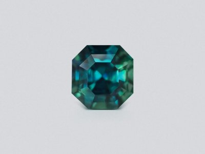 Unheated octagon cut Teal Sapphire 2.50 carats, Madagascar photo
