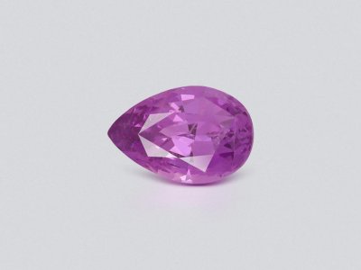 Unheated pink sapphire pear cut 0.54 carats, Madagascar photo
