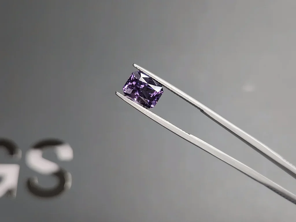Vivid purple spinel in octagon cut 3.54 carats, Burma Image №3
