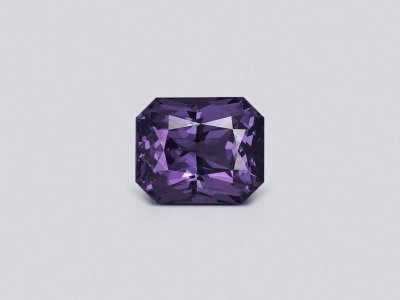 Vivid purple spinel in octagon cut 3.54 carats, Burma photo