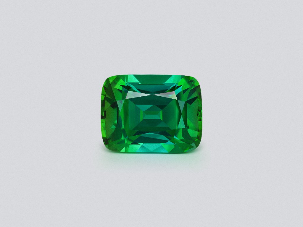 Bi-color blue-green tourmaline in cushion cut 7.90 carats, Nigeria Image №1