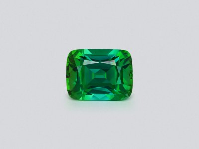Bi-color blue-green tourmaline in cushion cut 7.90 carats, Nigeria photo