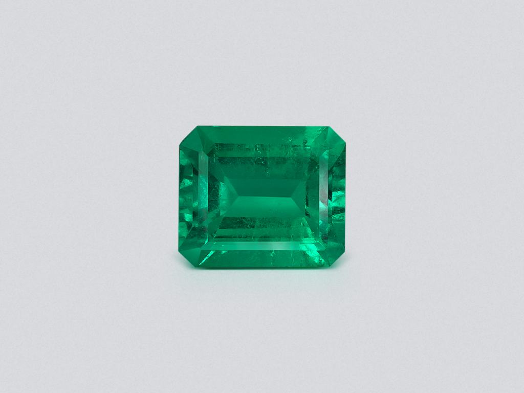 Emerald Vivid Green octagon cut 5.80 carats, Colombia Image №1