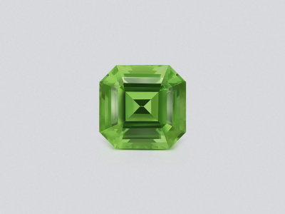 Large green peridot octagon cut 11.21 carats, Pakistan photo