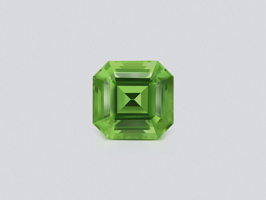 Large green peridot octagon cut 11.21 carats, Pakistan Image №1