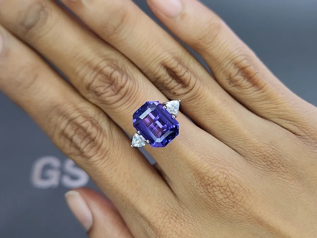 Tanzanite octagon cut 7.15 carats, Tanzania Image №5