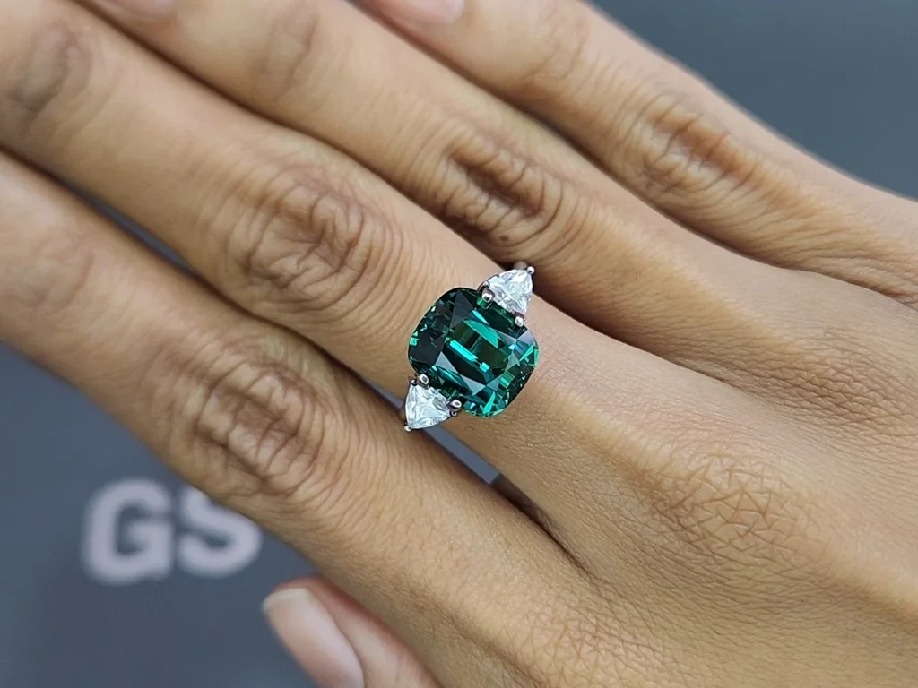 Vibrant Lagoon tourmaline in cushion cut 6.03 carats, Afghanistan Image №5