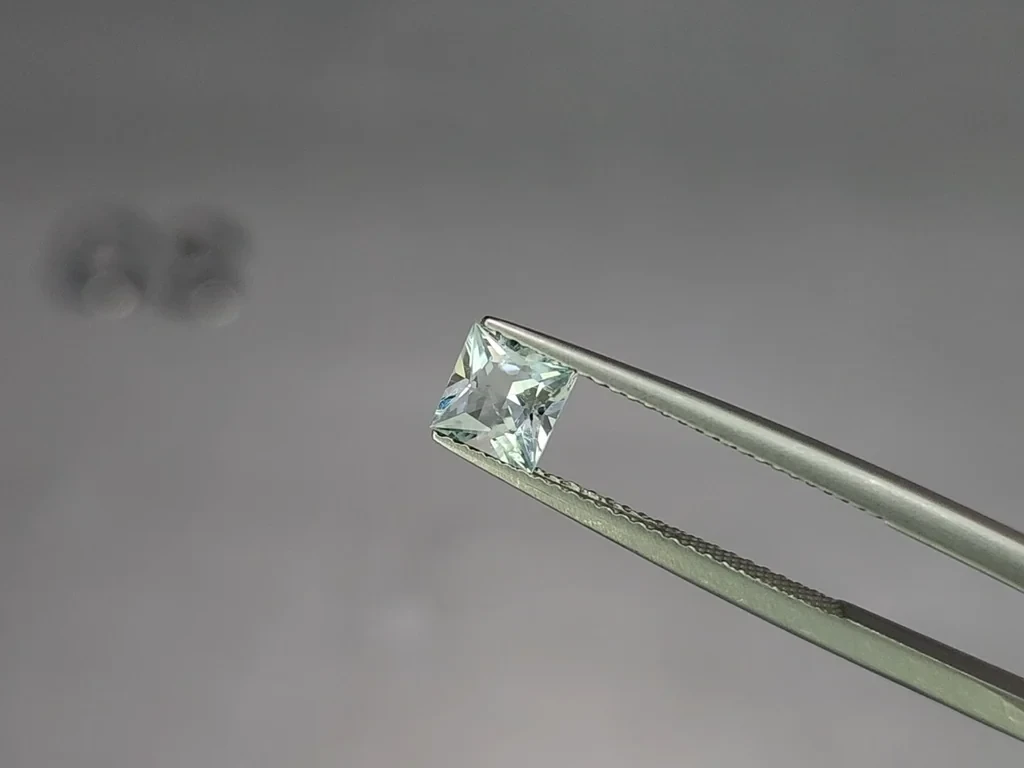 Set of aquamarines princess cut 1.58 carats, Madagascar Image №3