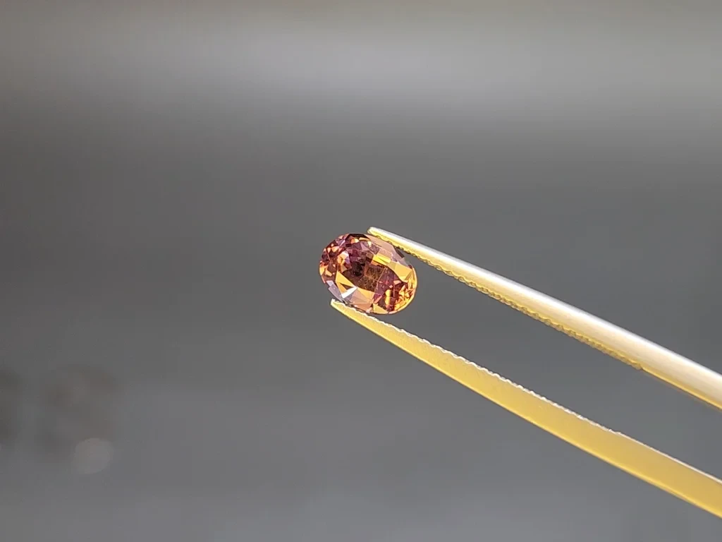 Garnet color change effect oval cut 1.13 carats, Tanzania Image №5