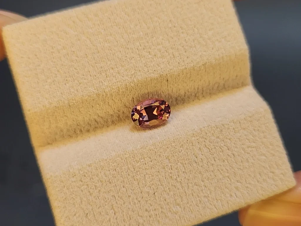 Garnet color change effect oval cut 1.13 carats, Tanzania Image №7
