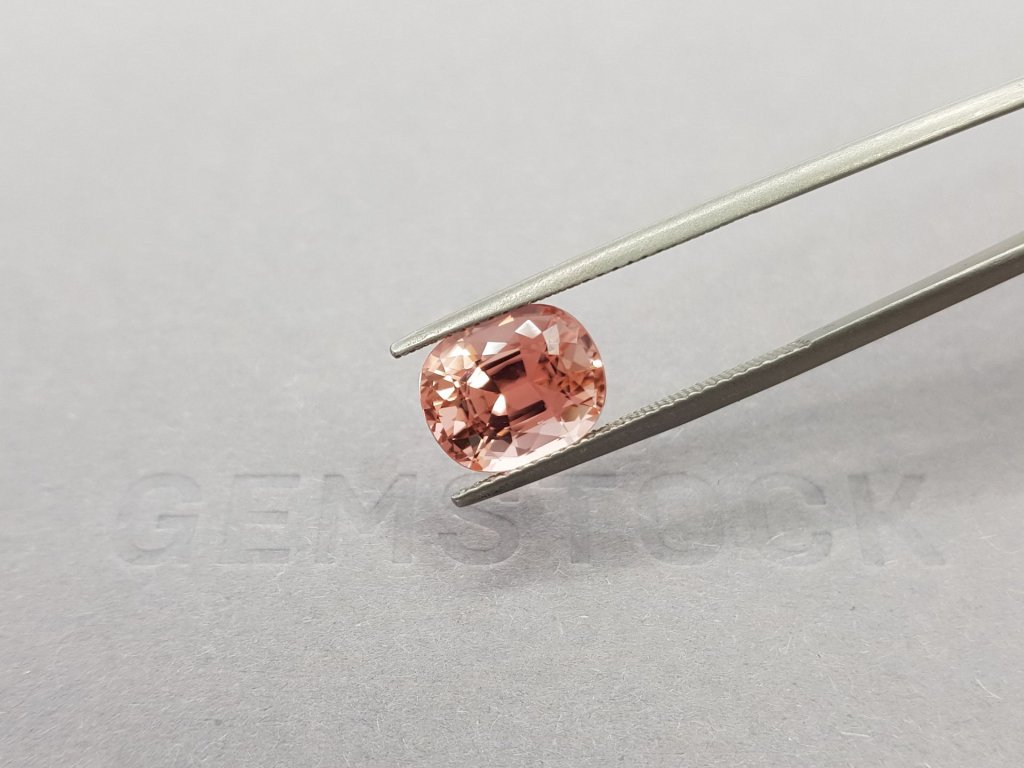 Cushion cut orange-pink tourmaline 3.72 ct Image №4