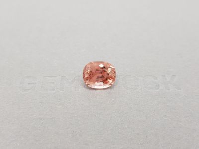 Cushion cut orange-pink tourmaline 3.72 ct photo