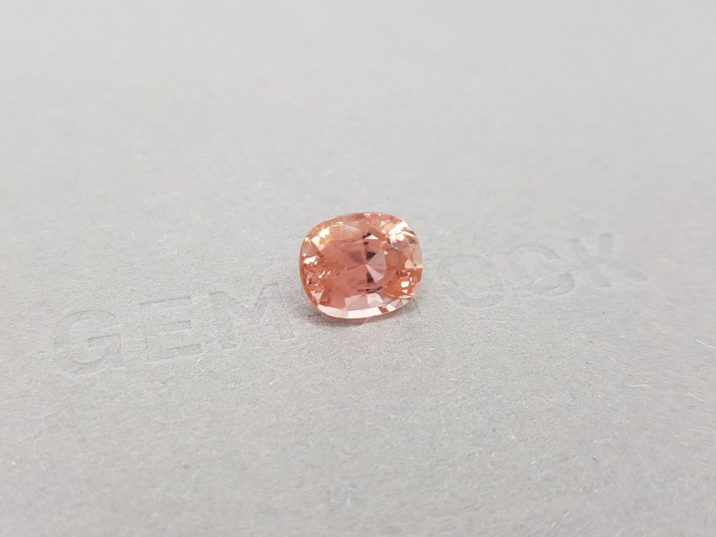 Cushion cut orange-pink tourmaline 3.72 ct Image №2