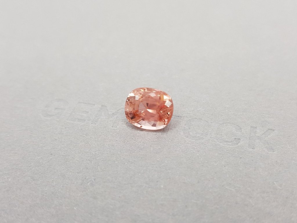 Cushion cut orange-pink tourmaline 3.72 ct Image №3