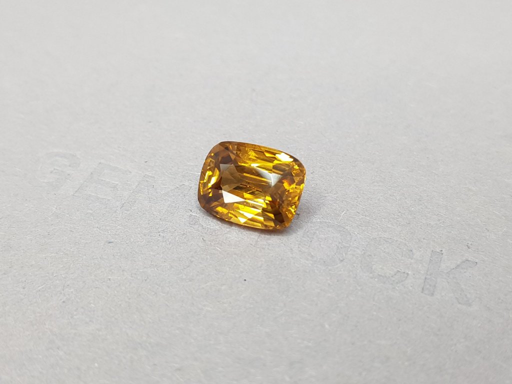 Zircon from Tanzania, deep color 6.76 ct Image №4