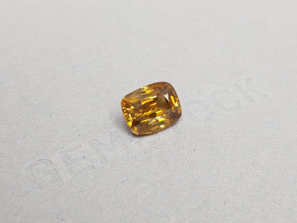 Zircon from Tanzania, deep color 6.76 ct Image №3