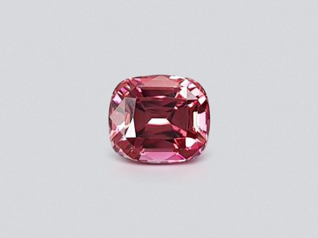 Red-pink cushion cut rubellite 3.42 ct, Nigeria Image №1
