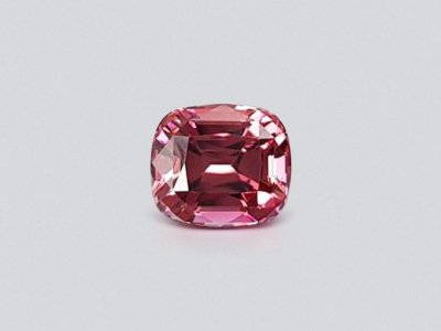 Red-pink cushion cut rubellite 3.42 ct, Nigeria photo