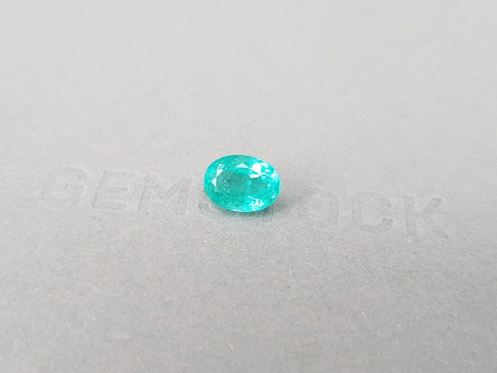 Neon blue Paraiba tourmaline in oval cut 2.58 ct, Mozambique Image №3