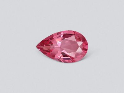 Purple-pink spinel from Tajikistan in pear cut 2.31 carats photo