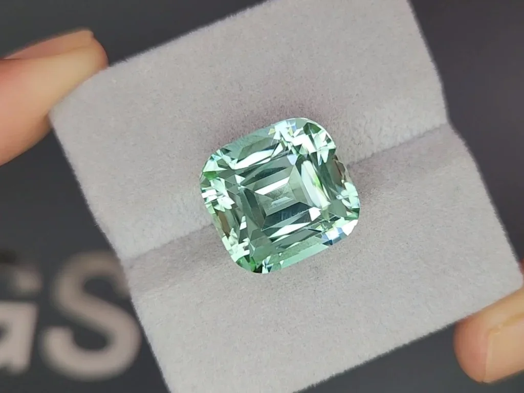 Large Lagoon cushion cut tourmaline 21.13 carats  Image №4
