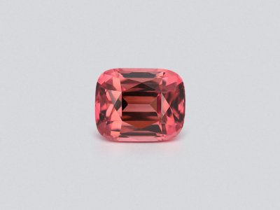 Red-orange tourmaline in cushion cut 9.63 carats, Africa photo