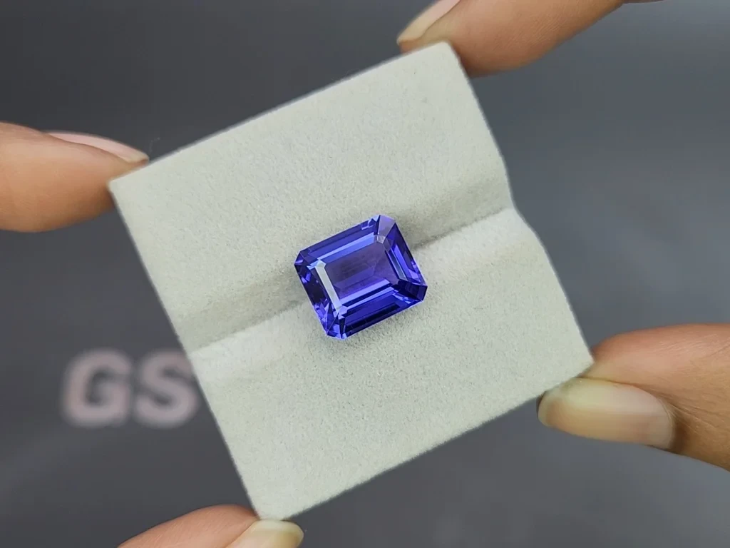 Tanzanite octagon cut 7.38 carats, Tanzania Image №4