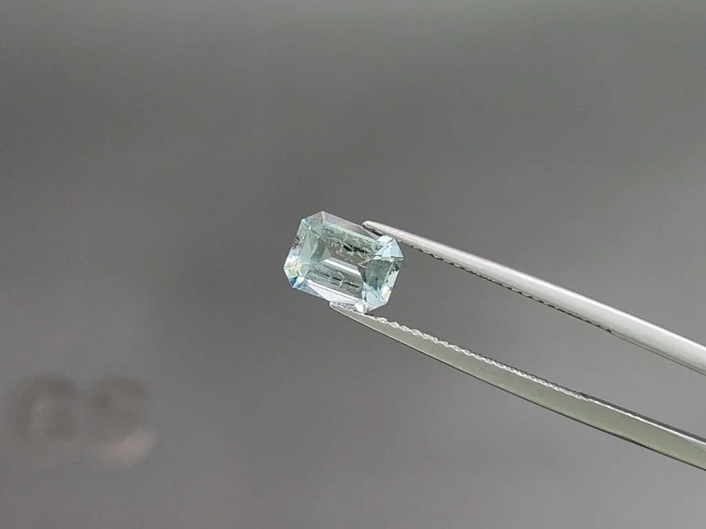 Set aquamarine octagon cut 4.48 carats, Madagascar Image №3