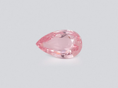 Unheated sapphire Padparadscha pear cut 1.61 carats, Sri Lanka  photo