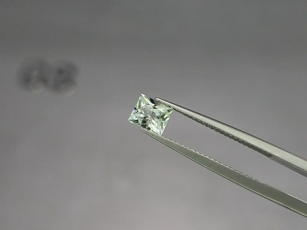 Set of aquamarine princess cut 1.48 carats, Madagascar Image №3