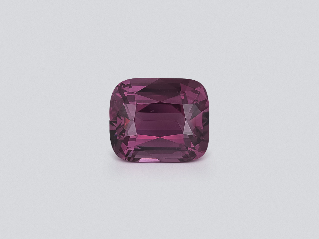 Purple spinel cushion cut 5.11 carats, Tanzania Image №1