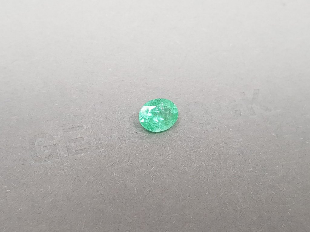 Greenish blue Paraiba oval cut 1.30 ct, Mozambique Image №2