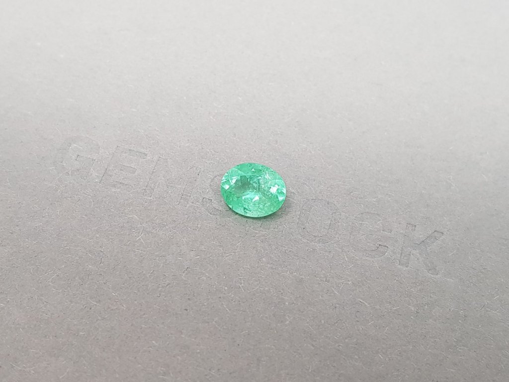 Greenish blue Paraiba oval cut 1.30 ct, Mozambique Image №3