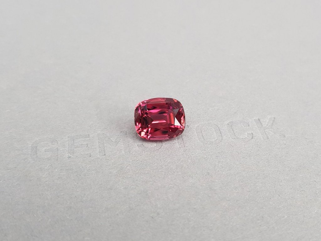 Pinkish-red cushion cut tourmaline from Nigeria 4.30 ct Image №2